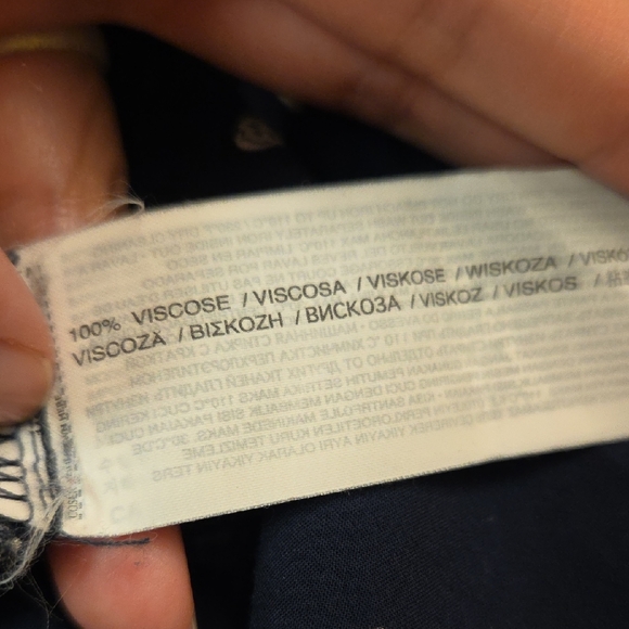 Navy Polka Dot Women's Blouse - Picture 12 of 12